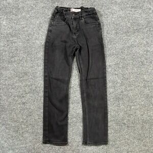 Levi's 514 Performance Straight Jeans Womens Size 14 Reg Black Denim Mid Rise